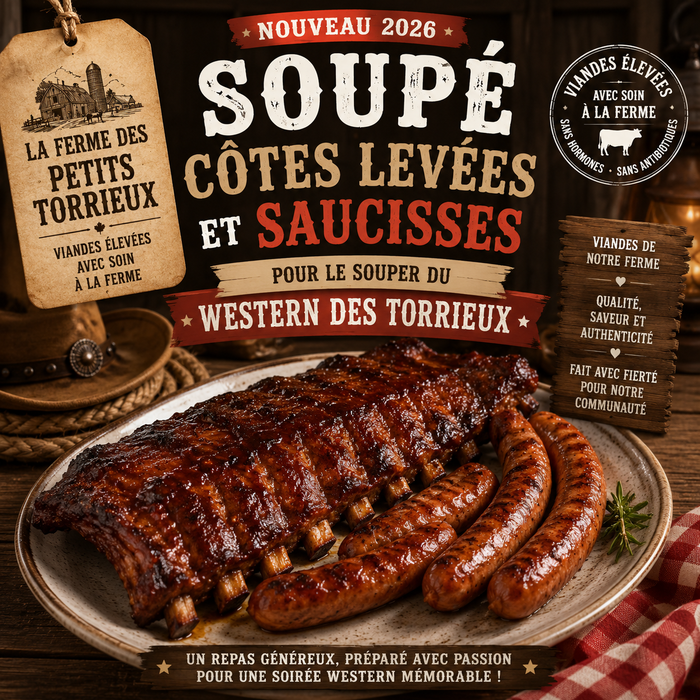 Souper côtes levées et saucisses – Western des Torrieux 2026