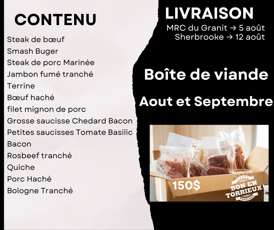 Boîte Découverte d'été – Aout et Septembre